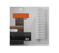 Sèche-serviettes électrique KALIMBA 500W orange 118.9x50x3.8 cm acier collecteurs à droite
