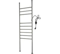 Sèche-serviettes électrique - Modèle sur pied - Noir - 150W - Acier inoxydable avec écran LED