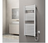 Sèche-serviettes électrique Ringebu 120 x 50 cm 500W blanc
