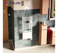 Sèche-serviettes électrique soufflant 750+1000W blanc Ezybain boost - INTUIS M172416