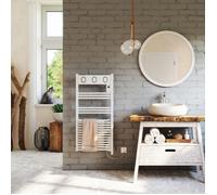 Sèche-serviettes électrique soufflant – MARAPI TACTILE BLANC - 1500 W + soufflerie 1000 W – Inertie fluide – Programmable – Écran digital