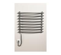 Aqualine - Porte-serviettes électrique, 57x47 cm, gris aluminium/métallique SU210A