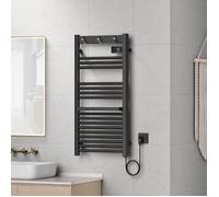 Radiateur sèche-serviettes 'Uvdal' aluminium 105 x 50 cm noir