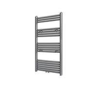 Sèche-serviettes Porte-serviette à rails droits Gris de 600x1160 mm 141892