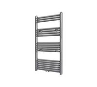 Sèche-serviettes Porte-serviette à rails droits Gris de 600x1160 mm 141892