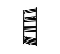 vidaXL Sèche-serviettes Porte-serviette à rails incurvés Noirs 500x1160 mm 141915