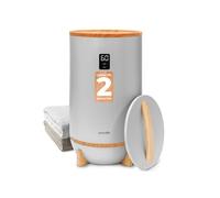 SereneLife Chauffe-serviettes et Couvertures à Touche Unique avec Support pour Disque Parfumé et Anneau LED,Fonction Arrêt Automatique, Minuterie Intégrée pour Chauffer les Serviettes pendant 15,30,45