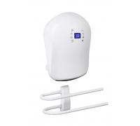DREXON - Sèche-Serviettes Soufflant Électrique 2000 W - Double Barre Porte-Serviettes Indépendante - Chauffage Rapide - Thermostat Électronique - Minuterie 24h - IP24 - Salle de Bain - Modèle TEXAS