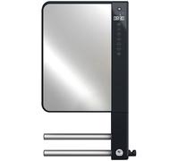 Sèche-serviettes soufflant Illico 3 avec barres et avec miroir, Gris foncé, 1800 W, Compact - THERMOR - 491374