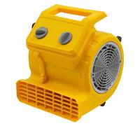 Sèche-sol et sèche-moquette - Ventilateur radial - 220 V CA - 3 vitesses - Minuterie 20–120 min - Inclinaison 0°/45°/90° - Moteur en cuivre - Prise UE - Jaune