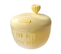Sécheuse à Légumes Grande Capacité 5L - Essoreuse à pour salade XXl Ergonomique Arrêt pour instantané (yellow)