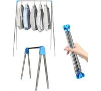 Séchoir à linge - avec barre - Séchoir à linge pliable - Très grand séchoir à linge - Très stable et léger - Convient pour les voyages - Séchoir à linge pliable - Mini - 135*90*73cm - Séchoir à linge 