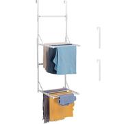Séchoir à linge compact - Panneau amovible pour l'intérieur et l'extérieur - Séchoir à linge pliable à volets - Idéal pour le petit et le grand linge - Pour les étudiants, les studios et les balcons -