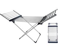 Séchoir à linge électrique, pliable, 20 barres chauffantes en aluminium, 12 m de surface de séchage, silencieux, stable, antidérapant, charge max. 15 kg, interrupteur marche/arrêt, 230 W