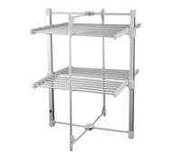 Séchoir à linge électrique Sirge avec chauffage et housse – 24 tubes en aluminium, 220 W, pliable, peu encombrant, 20 kg