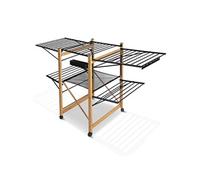 VOUNOT® Séchoir à linge extensible et peu encombrant, longueur de séchage 30 m, noir
