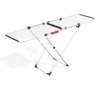 Séchoir à linge extensible en acier avec porte-chaussettes, d'une longueur de 20 mètres, dimensions : 187 x 57 x 94 cm