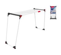 Séchoir À Linge Infinity Compact En Acier Inoxydable. Grille Extensible 2 M Avec
