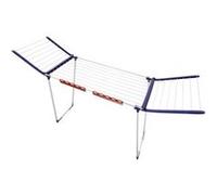 Leifheit Séchoir sur pied Pegasus 180 Solid Maxx 81650 – surface XXL, inoxydable, ailes rabattables