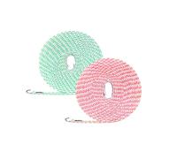 Séchoir à linge, lot de 2 séchoirs pour extérieur, ligne de vêtements ajustable, résistante au vent avec crochets, cordes de lessive et de séchage pour intérieur et extérieur, essentiels pour