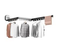 Séchoir à linge mural à ventouses | Outil de voyage extensible pour économiser de l'espace, sans perçage, décoration d'intérieur, buanderie, dortoir, hôtel