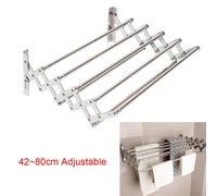 Séchoir à linge mural, étendoir à linge rétractable 42-80 cm Description Un porte-cintres de haute qualité et soigneusement conçu peut améliorer considérablement l'efficacité et l'efficience du séchag