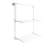 Séchoir à linge mural, pliable et réglable en hauteur - Foxydry Wall Plus 108 cm blanc