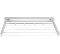 Séchoir à linge mural - Séchoir télescopique - Extensible et pliable - 7 barres - Aluminium - 85,5 × 37,5 × 10,7 cm - Capacité de charge env. 2 kg - Blanc