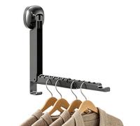 Séchoir à linge pliable à ventouse sans perçage | Séchoir à linge portable pour porte de salle de bain, camping, intérieur, voyage, chambre à coucher