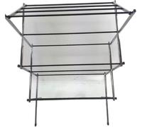 Séchoir à linge pliable Amazon Basics, chrome, 71,69 cm, support de séchage pour l'intérieur