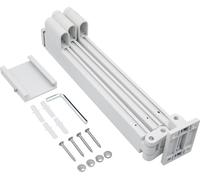 Séchoir à linge - Pliable, Blanc, Extérieur, 3 étages Séchoir à linge - Pliable en aluminium, Séchoir mural intérieur pour balcon, buanderie, couloir