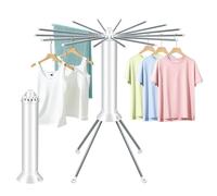 Séchoir à linge pliable Octopus avec roulettes, pour l'intérieur et l'extérieur, usage domestique, portable, compact