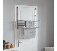 vidaXL Séchoir pour balcon aluminium 89x25x(60-95) cm Argenté