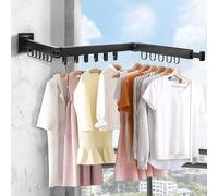Séchoir à linge suspendu - 2 éléments - Avec cadre en acier