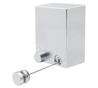 Séchoir à linge télescopique – Télescopique, avec tension réglable, à fixation murale, robuste pour une utilisation en intérieur, jusqu'à 4,2 m de long, couleur argent