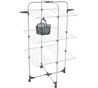 Séchoir à linge Tour 3 niveaux 68 cm avec panier à pinces