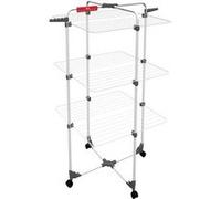 Vileda Sèche-linge tour Mixer 3 – 30 m, acier blanc, 71×71×132 cm – 157243