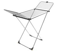 Séchoir à linge Vileda Max en forme de A, en acier inoxydable et aluminium, pliable, avec roulettes, 20 m