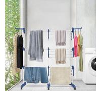 Séchoir à linge - XXL - Pliable - Grande capacité - Acier inoxydable - Violet prune