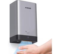Séchoir à mains compact pour salle de bain 110V ABS polycarbonate argenté AIKE