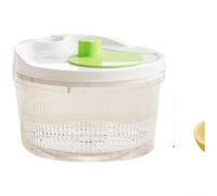 Séchoir à manivelle pour salade, légumes, fruits, élimination rapide de l'eau, gadget de cuisine en plastique PP, 20,5 x 14,4 cm