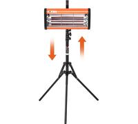séchoir à peinture infrarouge 2000W pour voitures - Séchoir à peinture pour utilisation manuelle ou stationnaire - Séchage rapide avec couverture complète - Protection de sécurité et installation faci