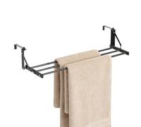 Séchoir à serviettes pliable multifonctionnel sans perçage | Radiateur Porte-serviettes pour hôtel, restaurant, appartement, sac à main, manteau, épicerie, vêtements, peignoir, chapeau