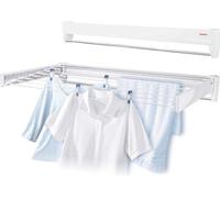 Séchoir mural compact - Extensible - Salle de bains/Balcon - Filet de séchage pour douche