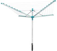 Séchoir Parapluie Leifheit Linomatic 400 Easy, 40m Étendage, Turquoise/Gris, Système Easy-Lift