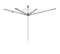 Leifheit Séchoir parapluie Linomatic 600 Plus (anthracite), étendoir à linge 60 m, séchoir à linge avec rétractation automatique des fils, hauteur ajustable