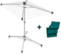 Séchoir Parapluie Leifheit LinoPop-Up 140, 14m d'étendage, Intérieur/Extérieur, Compact Plié
