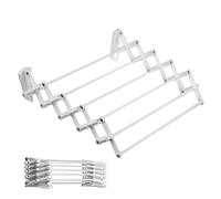 Porte-Linge et Porte-Serviettes, Pliable Blanc 60 cm