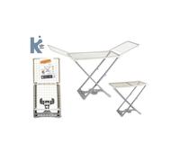 SECHOIR RESINE 23 METRES BLANC ET PIEDS ANTHRACITE