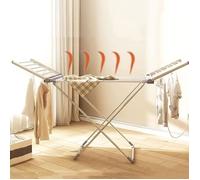 Séchoir sur Pied Etendoir À Linge Electrique Chauffant D'intérieur Sèche-Linge Pliant 20 Bars Winged Séchoir À Linge Pliable A580